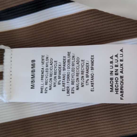 Vitamin A stripe bikini bottom,NWT,8/M - Picture 7 of 7